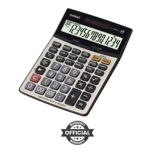 Casio DJ-240D Plus Check & Recheck Basic Calculator – Advanced Error Checking for Unmatched Accuracy