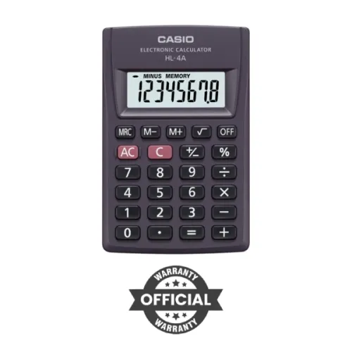 Casio HL-4A Portable Basic Calculator – Compact Efficiency for Everyday Use
