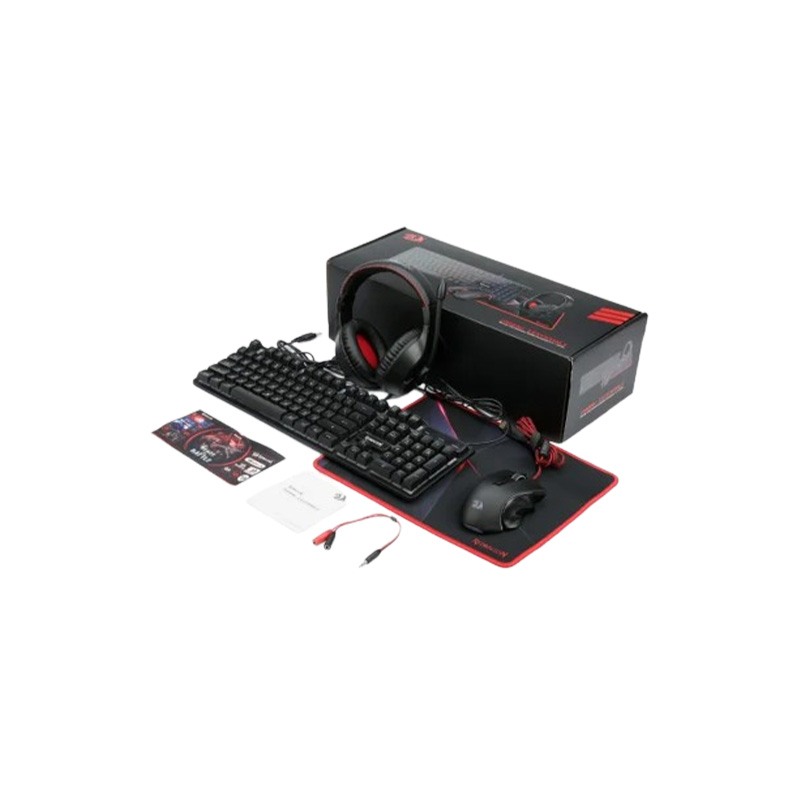 Redragon S137 Keyboard, Mouse, Headset and Mousepad Combo