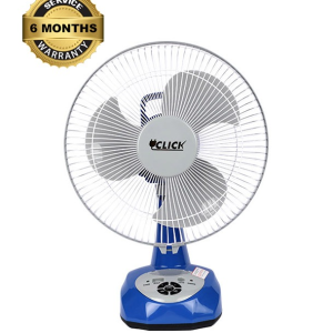CLICK Rechargeable Table Fan 12"