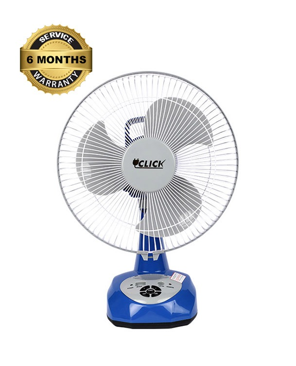 CLICK Rechargeable Table Fan 12″