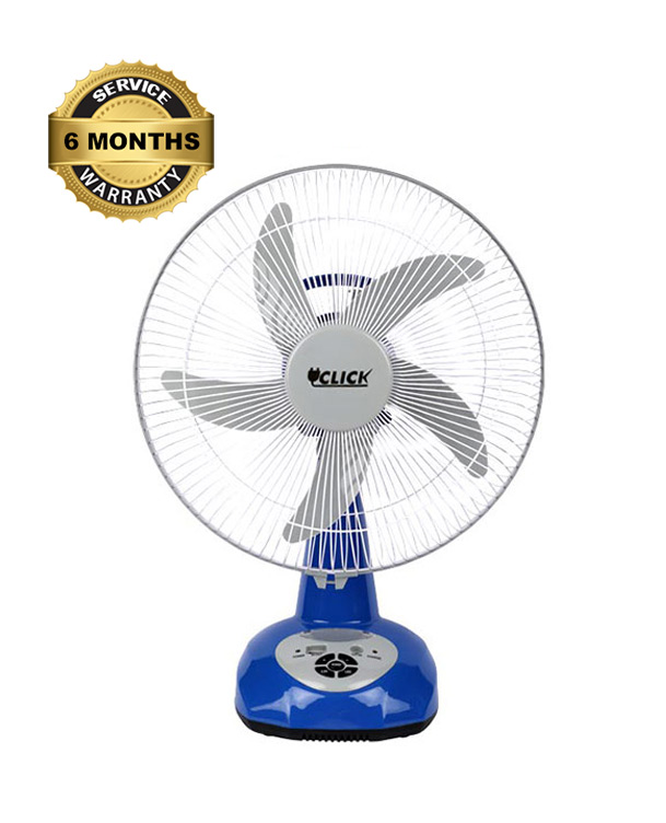 CLICK Rechargeable Table Fan 14″