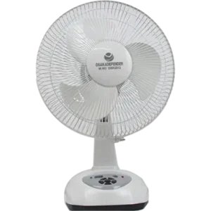 Defender OSK-2912 Rechargeable Table Fan White -12 Inch-(6 Months Warranty)