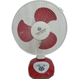 Defender Osk-2912 Rechargeable Table Fan Maroon - 12 Inch- (6 Months Warranty)