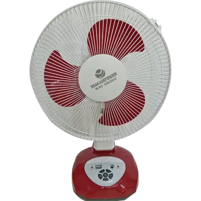 Defender OSK-2912 Rechargeable Table Fan (Maroon, 12 Inch)