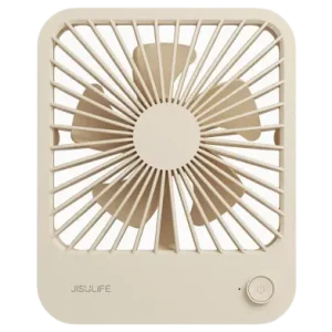 Jisulife FA26 4500mAh Rechargeable Ultra Thin Desktop Fan Light Brown