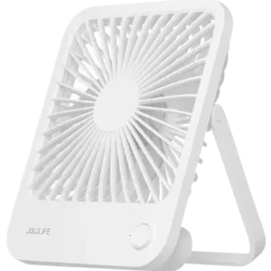 Jisulife FA26 Rechargeable Ultra Thin Desktop Fan 4500mah - White Color