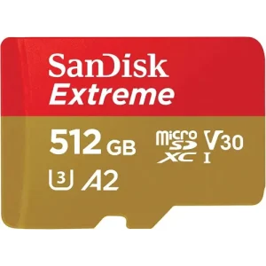 SanDisk Extreme 512GB 190mbps microSDXC UHS-I Memory Card