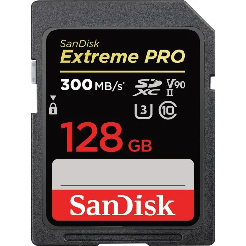 SanDisk Extreme PRO 128GB 300mbps SDXC UHS-II Memory Card