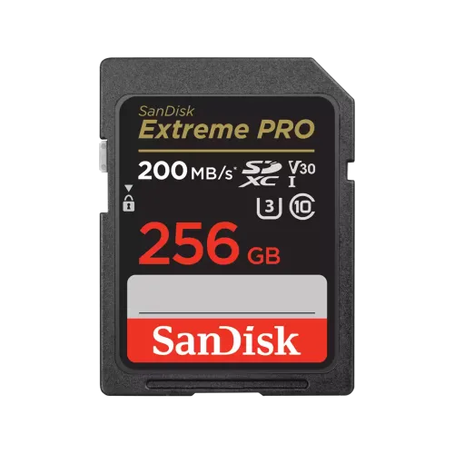 SanDisk Extreme PRO 256GB 200mbps SDHC And SDXC UHS-I Memory Card