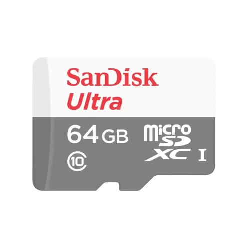 SanDisk Ultra 64GB Class-10 100mbps Micro SDXC UHS-I Memory Card