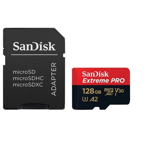 Sandisk Extreme Pro 128GB 200mbps MicroSDXC UHS-1 Memory Card With Adapter