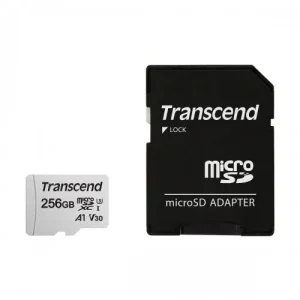 Transcend 256GB Micro SD UHS-I U3 Memory Card with Adapter