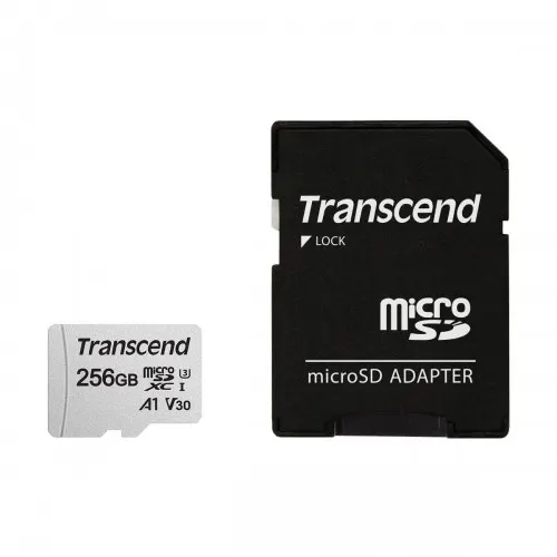 Transcend 256GB Micro SD UHS-I U3 Memory Card with Adapter