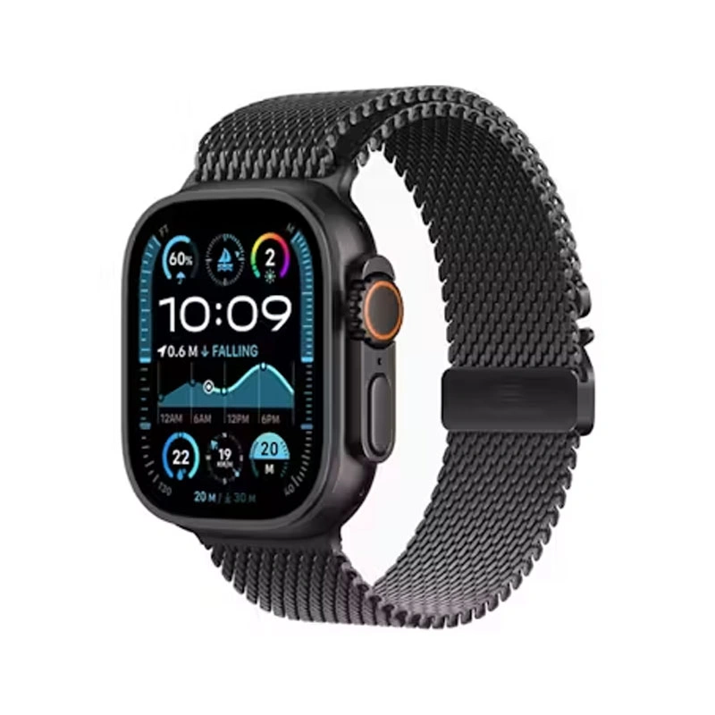 Apple Watch Ultra 2 GPS Cellular, 49mm Black Titanium Case with Milanese Loop – L