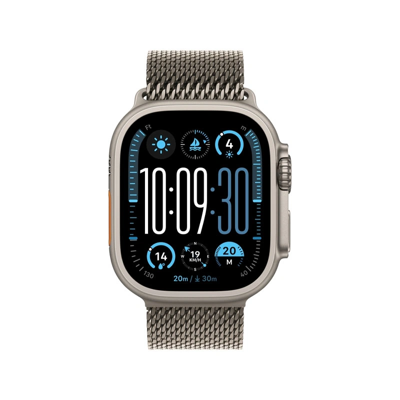 Apple Watch Ultra 2 GPS + Cellular, 49mm Natural Titanium Milanese Loop – M