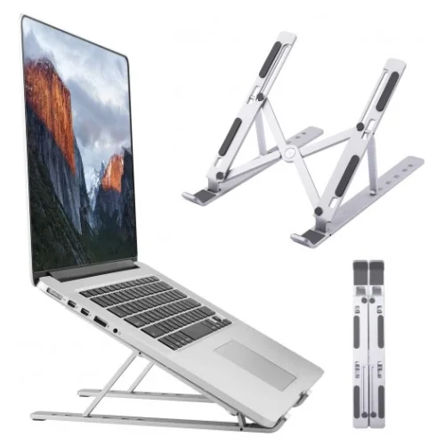 Adjustable & Foldable 10″ to 17.5″ 6 Angles Travel Laptop Stand