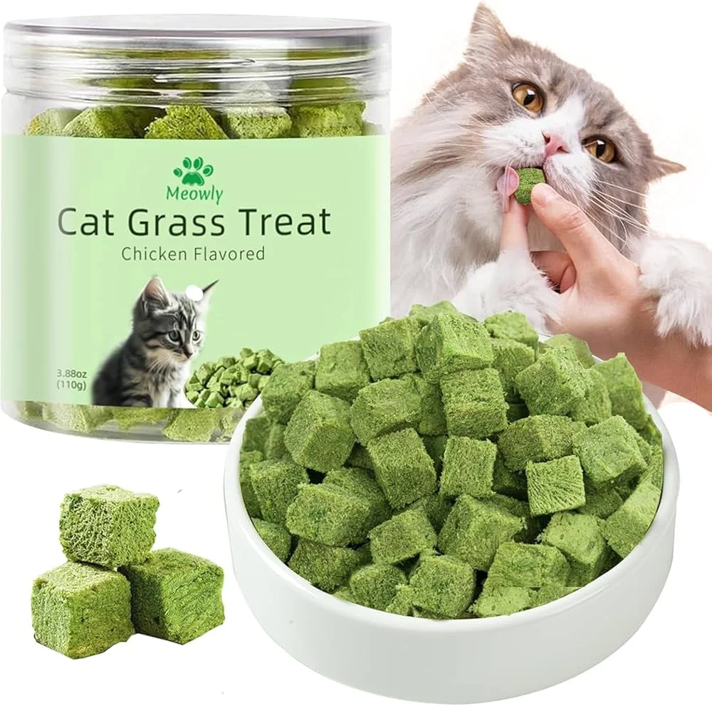 Cat Grass Treats Chicken Flavore