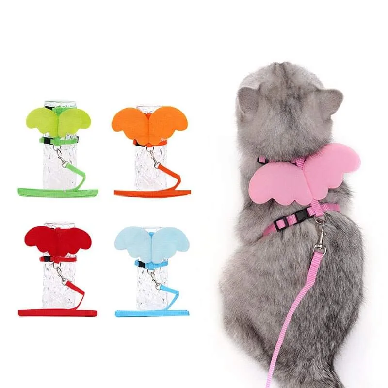 Cat Harness butterfly style For Cat Kittens & Puppies Adjustable