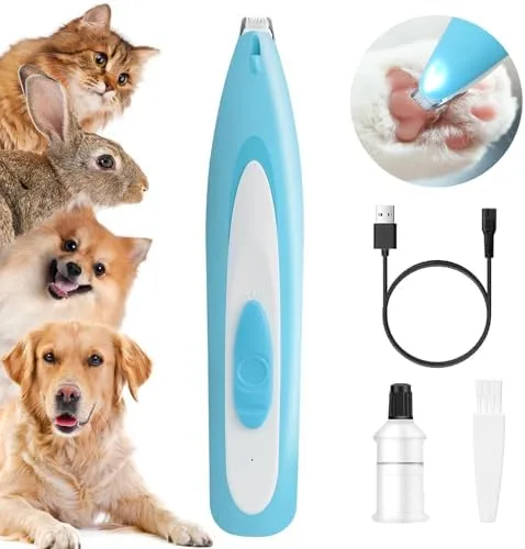 Electric Pet Cat And Dog Paw Trimmer for Pedicure, Nose, Ear, Eye Fur cleaning