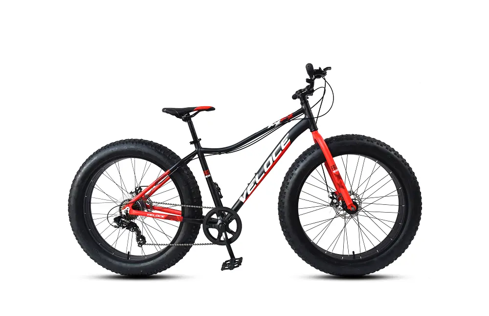Veloce Fat Machine Orange-Black Fat Bikes