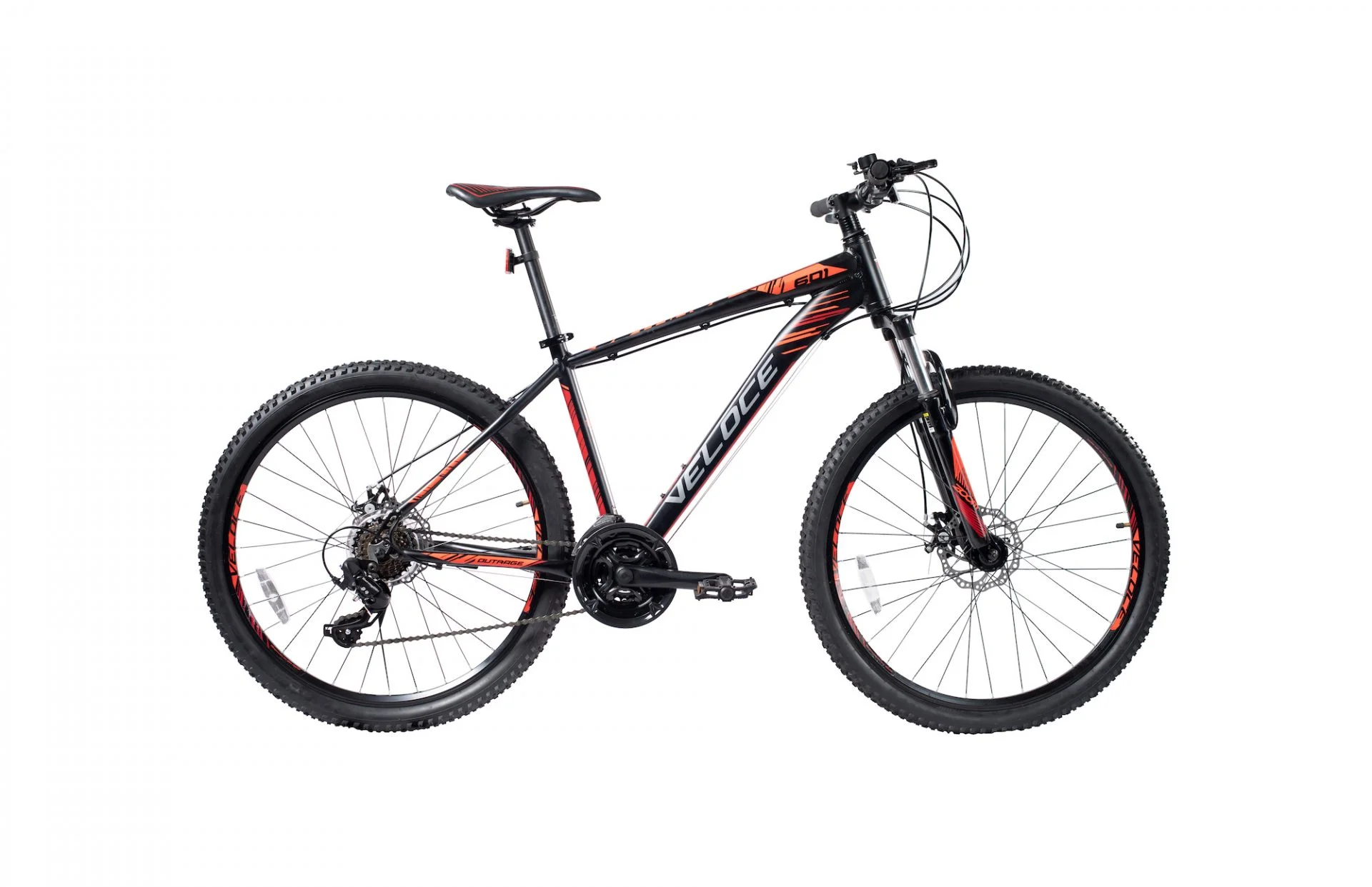 Veloce Outrage 601 Black Orange Mountain Bikes