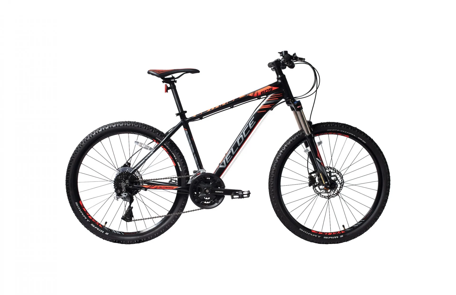 Veloce Outrage 605 Black Orange Mountain Bikes