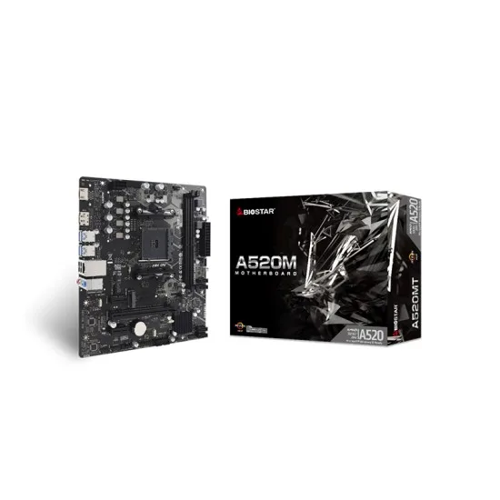 BIOSTAR A520MT 3RD AND 4TH GEN MICRO ATX AMD RYZEN MOTHERBOARD