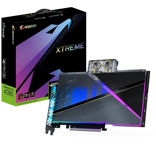 GIGABYTE AORUS GeForce RTX 4080 16GB XTREME WATERFORCE WB GDDR6X Graphics Card