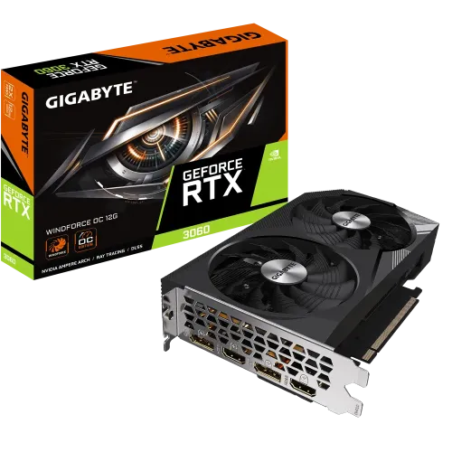 GIGABYTE GeForce RTX 3060 WINDFORCE OC 12GB GDDR6 Graphics Card