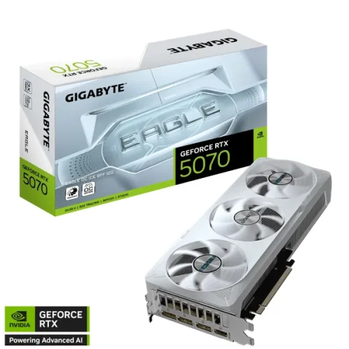 GIGABYTE GeForce RTX 5070 EAGLE OC ICE SFF 12GB GDDR7 Graphics Card