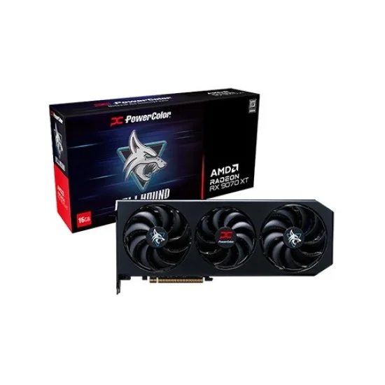 Powercolor Hellhound AMD Radeon RX 9070 XT 16GB GDDR6 Graphics Card