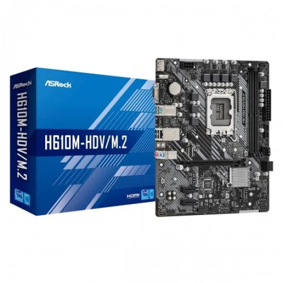 ASROCK H610M-HDV/M.2 12th Gen Micro ATX Motherboard