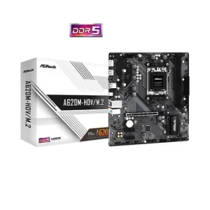 ASRock A620M-HDV M.2 DDR5 AM5 Micro ATX AMD Motherboard