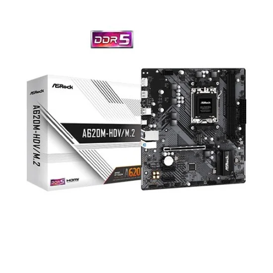 ASRock A620M-HDV/M.2 DDR5 AM5 Micro ATX AMD Motherboard