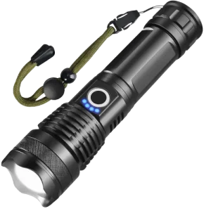 Qunler 90000 Lumens Powerful Flashlight, USB Rechargeable Waterproof
